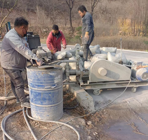 万秀路面下沉注浆